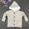 Boy Hoodie Cardigan Sweater with Lining and pockets